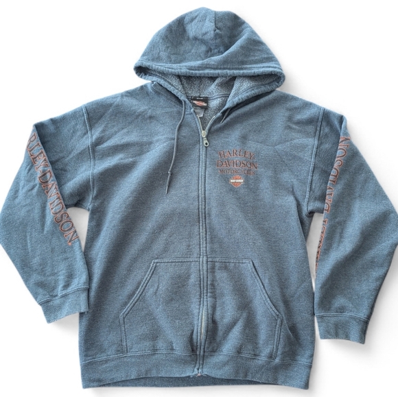 Harley-Davidson Other - Harley-Davidson Gray Zip-Up Hoodie